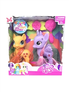 2只小马加梳子发夹配件 - OBL746288