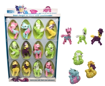 环保PVC大橄榄球塑料加热塑大号8关节变形塑料马宝利3款混装12pCS - OBL746306