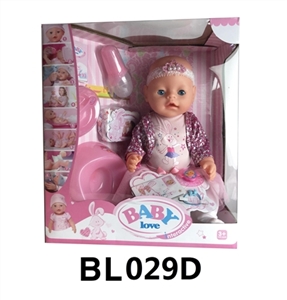 18寸 娃娃带流眼泪喝水尿尿拉屎功能 - OBL746593