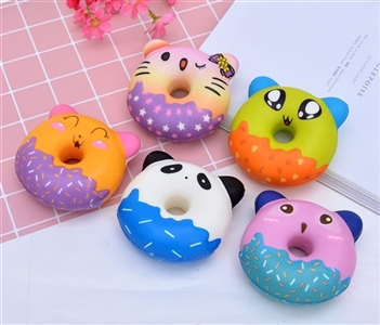 Slow rebound out cartoon animals doughnuts - OBL747266