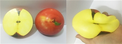 Slow springback simulation of apples - OBL747272