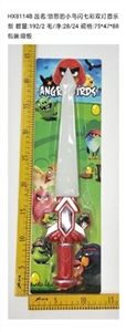 Angry birds flash colorful double sword light music - OBL747863