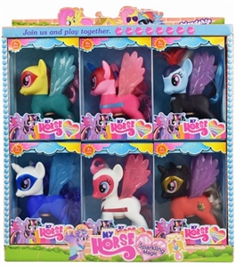 小马宝莉带灯光音乐展示盒6只装 - OBL748245