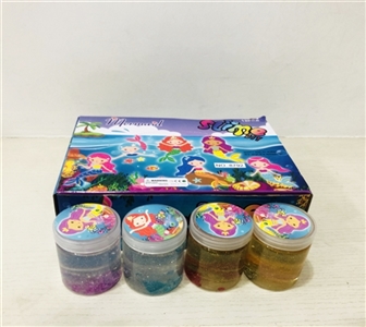 12只金粉美人鱼水晶泥 - OBL748772