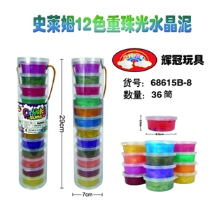 史来姆12色重珠光水晶泥 - OBL748882