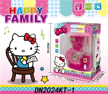 KT cat coffee machine pumping light music - OBL749056