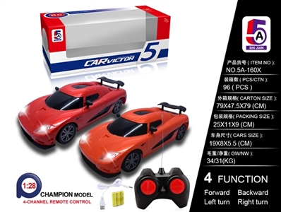 1：28科尼塞克遥控车（包电） - OBL749582