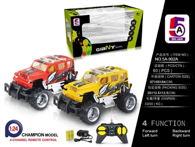 1:24 移印吉普越野遥控车（包电） - OBL749685