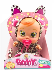 14 inches of evade glue Cry baby with four tones music DAD. Mother. Angry. Cry with pacifiers - OBL750037