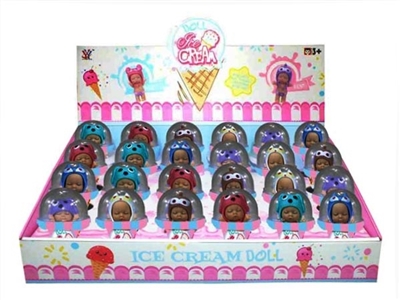 Icecream (flavored) evade glue lovely angel sleep baby doll with small bottles of 24 PCS 6 paragraph - OBL750050