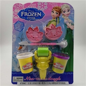 2安士彩泥卡板+模具+工具(2罐装)冰雪奇缘版 - OBL750536