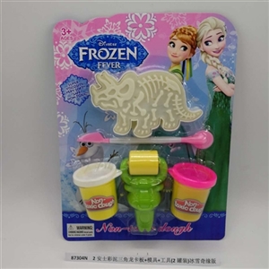 2 AnShiCai mud triangle dragon plate mold tool (2 cans) snow country - OBL750547