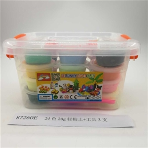 24罐20g轻黏土+工具3支收纳盒(罐装) - OBL750580