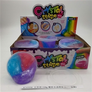 Slime 110 g yao colour crystal mud color box (12 cans) - OBL750643