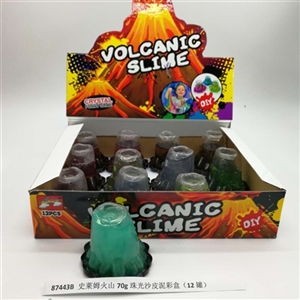 Slime volcanic type 70 g pearl skin mud color box (12 cans) - OBL750661