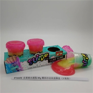 Slime water bottles of 85 g yao skin colour sand mud box foot box (3 bottles) - OBL750710