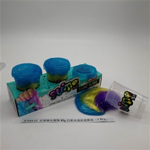 Slime water bottles of 85 g unreal colour crystal mud box foot box (3 bottles) - OBL750726