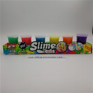 Slime 60 g pearl skin mud box foot box (6 bottles) - OBL750738