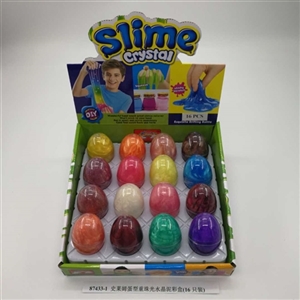 Slime type egg weight pearl crystal mud color box (16) - OBL750798
