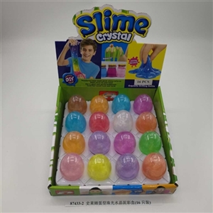 Slime type egg pearl crystal mud color box (16) - OBL750799