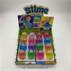 Slime type egg plum flower crystal mud color box (16) - OBL750804