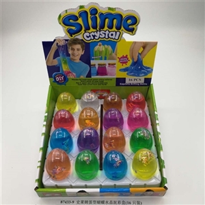 Slime egg type butterfly crystal mud color box (16) - OBL750806