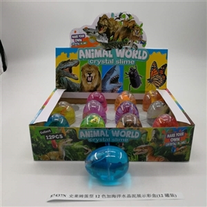 Slime egg type 12 color and ocean crystal mud display color box (12 cans) - OBL750823