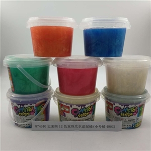 史莱姆重珠光水晶泥桶(500g/小号桶)(12色） - OBL750826