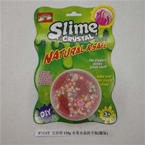 Slime 110 g with fruit crystal mud card (canned) - OBL750860