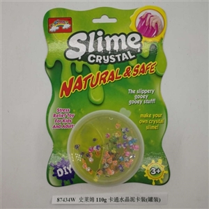 Slime 110 g cartoon crystal mud card (canned) - OBL750863