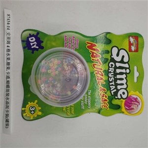 Slime 4 fruits. Candy. Cartoon. Mixed crystal butterfly mud card installed canned (1) - OBL750880