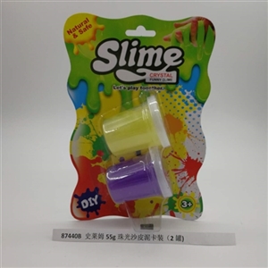 Slime 55 g pearl skin mud card pack (2 cans) - OBL750882