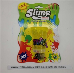史莱姆水滴瓶85g闪耀水晶泥+昆虫动物卡装（单瓶装） - OBL750914