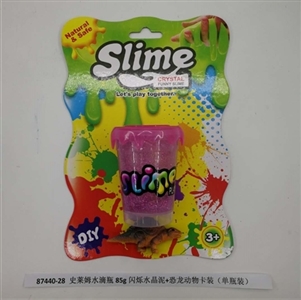 Slime water bottles of 85 g scintillation crystal mud dinosaurs animals CARDS (bottled) - OBL750916
