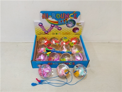 12 only 6.5 CM flamingos flash crystal ball (with ropes) - OBL751212