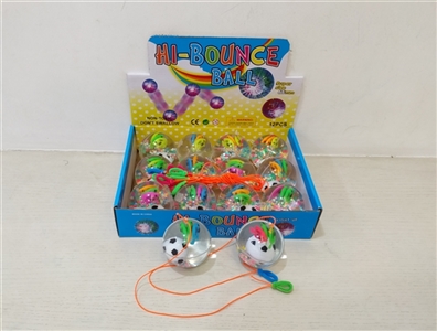 12 only 6.5 CM football with three fish flash crystal ball (with ropes) - OBL751219