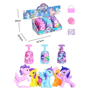 My dream to evade glue pony suitcase with handbags belt hat belt horse stickers conventional 12 PCS - OBL751489