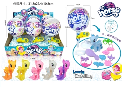 Stick lollipop evade glue a pony with a comb hairpin handbag conventional 6 PCS - OBL751521