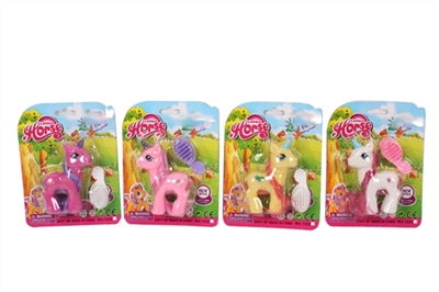 I dream of evade glue pony bao li comb sheet with 4 colors mixed with horses - OBL751557