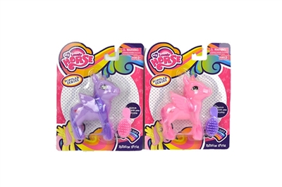 I dream of evade glue pony bao li with horse combs single paragraph 2 color orange - OBL751569