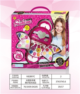 The semi-circular portable display package cosmetics - OBL751691
