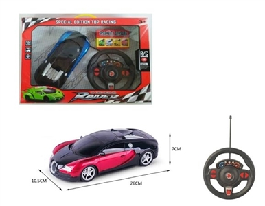 3D 四通遥控  布加迪 1:16黑窗 - OBL751999