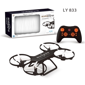 4.5 through 2.4 G of six axis gyroscope aircraft (with lights; Black) - OBL752330