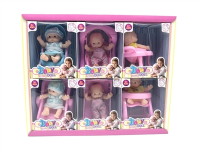 6 inches of six different expression Eva fittings mixed display box of 6 PCS - OBL752380