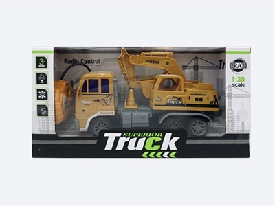 1：30四通灯光遥控挖掘车 - OBL752417