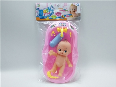 The tub with evade glue three hair doll - OBL752567