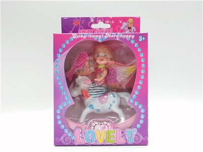 摇摇马配实身芭芘+梳 - OBL752599