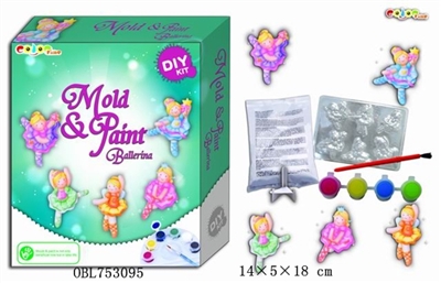 DIY ballet mould coloured drawing or pattern - OBL753095