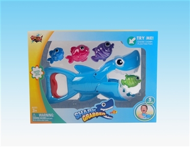 Hand pressure shark catch fish - OBL754420
