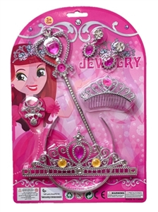 Crown drop of peach heart walking stick - OBL754472